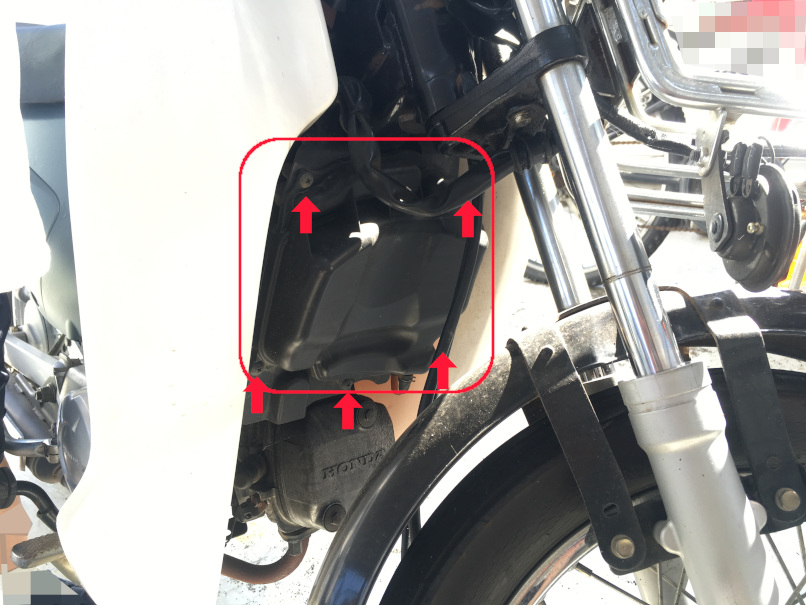 量産型お父さん 写真で解説 スーパーカブ110プロ Ja07 のエアフィルターを交換方法